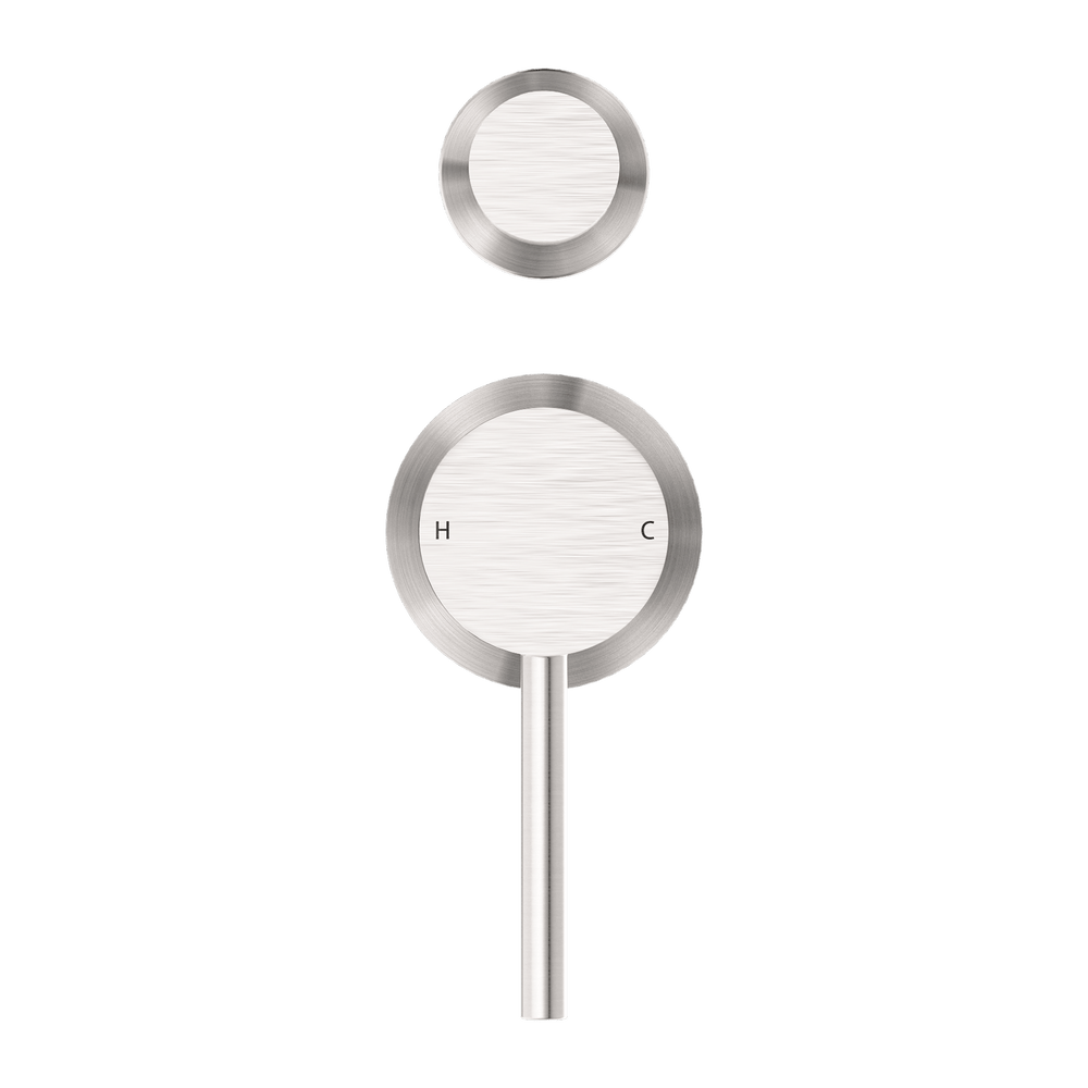 DOLCE SHOWER MIXER WITH DIVERTOR SEPARATE BACK PLATE BRUSHED NICKEL (NR250811EBN)