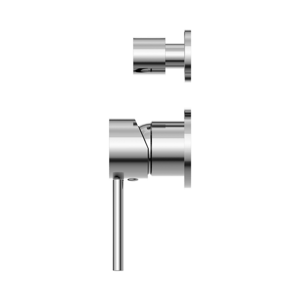 Nero Mixer Taps DOLCE SHOWER MIXER WITH DIVERTOR SEPARATE BACK PLATE CHROME (NR250811ECH)