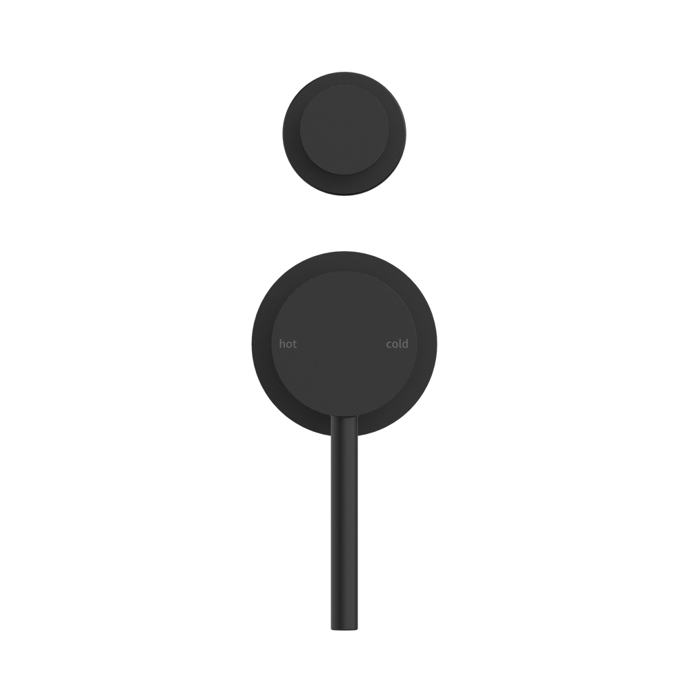 DOLCE SHOWER MIXER WITH DIVERTOR SEPARATE BACK PLATE MATTE BLACK (NR250811EMB)