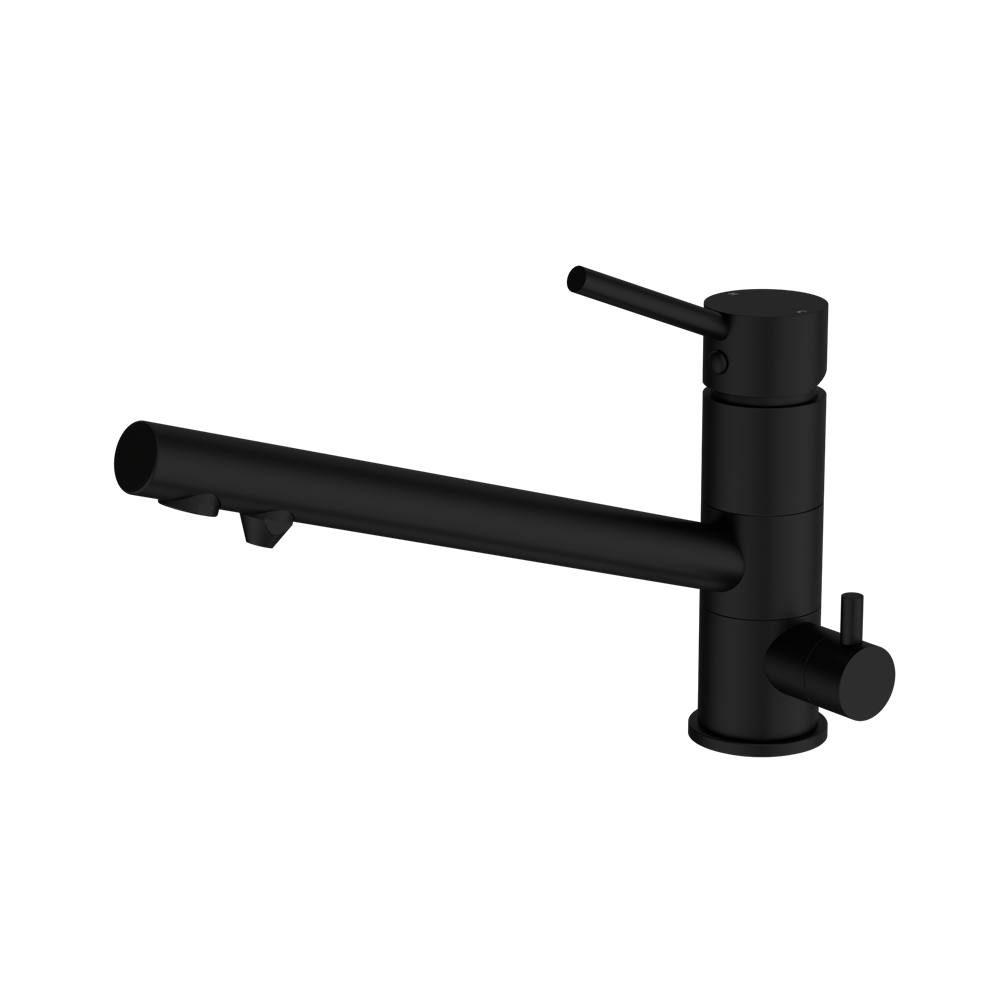 Nero Mixer Taps Dolce Three-Way Kitchen Mixer Matte Black (NR250807GMB)