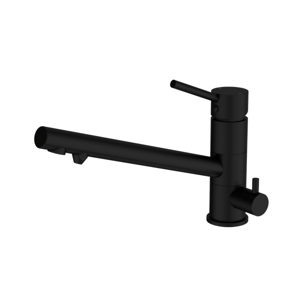 Nero Mixer Taps Dolce Three-Way Kitchen Mixer Matte Black (NR250807GMB)