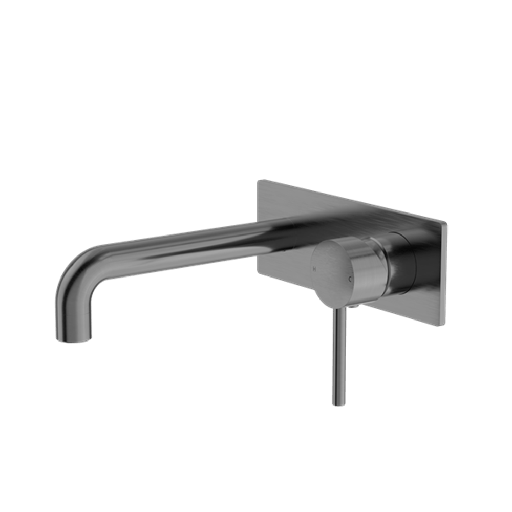 Nero Mixer Taps DOLCE WALL BASIN/BATH MIXER GUN METAL (NR250810BGM)