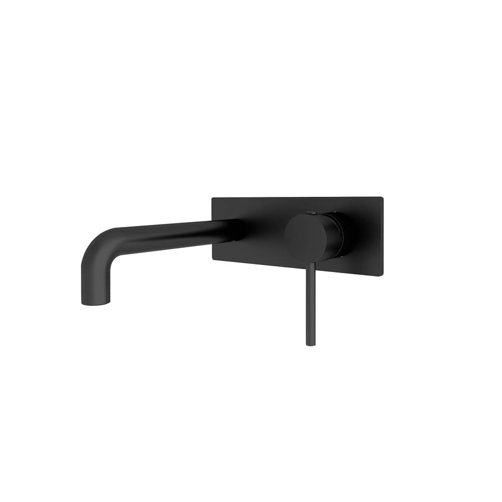 Nero Mixer Taps DOLCE WALL BASIN/BATH MIXER MATTE BLACK (NR250810BMB)