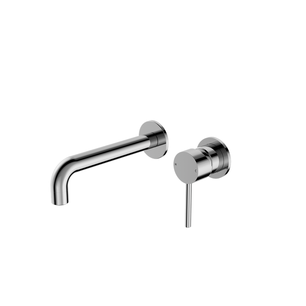 Nero Mixer Taps Dolce Wall Basin/Bath Mixer Separate Back Plate Chrome (NR250810cCH)