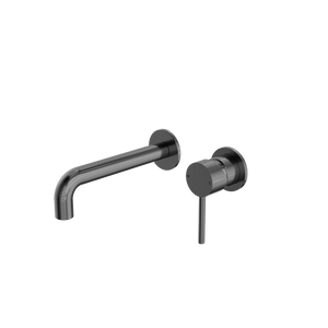 Nero Mixer Taps Dolce Wall Basin/Bath Mixer Separate Back Plate Gun Metal (NR250810cGM)