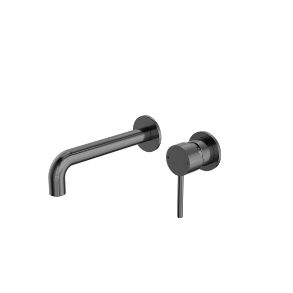 Nero Mixer Taps Dolce Wall Basin/Bath Mixer Separate Back Plate Gun Metal (NR250810cGM)