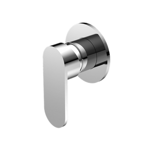 Nero Mixer Taps ECCO SHOWER MIXER 80MM ROUND PLATE CHROME (NR301311DCH)