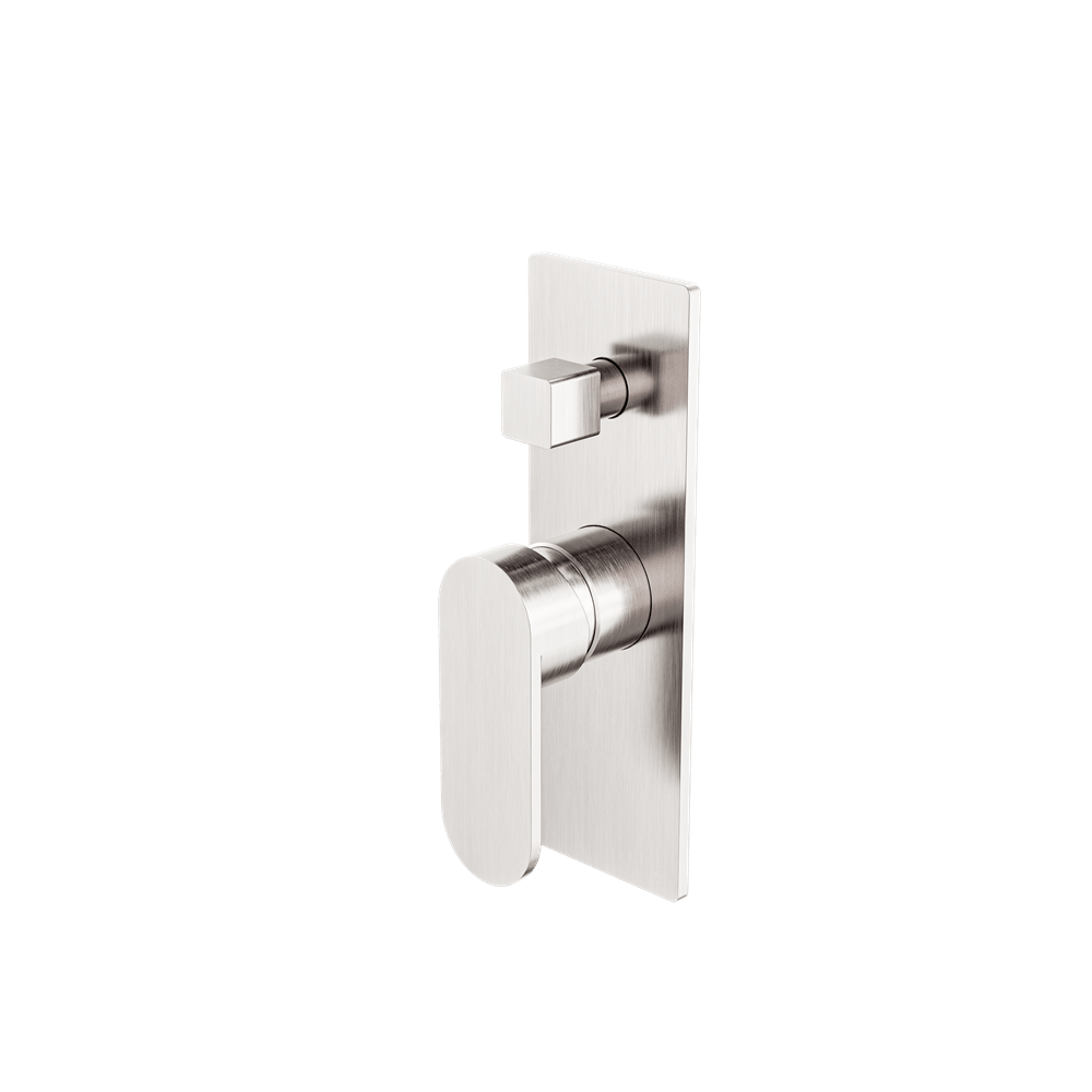 Nero Mixer Taps ECCO SHOWER MIXER WITH DIVERTOR BRUSHED NICKEL (NR301311ABN)