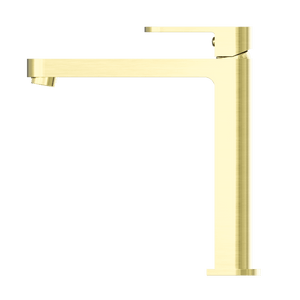 Nero Mixer Taps ECCO TALL BASIN MIXER BRUSHED GOLD (NR301301aBG)