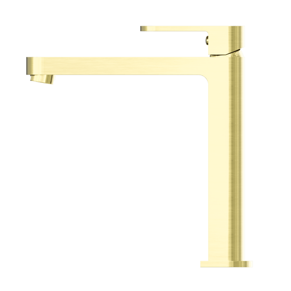 Nero Mixer Taps ECCO TALL BASIN MIXER BRUSHED GOLD (NR301301aBG)
