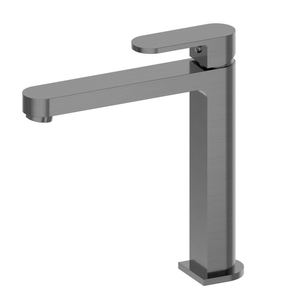 Nero Mixer Taps ECCO TALL BASIN MIXER GUN METAL (NR301301aGM)