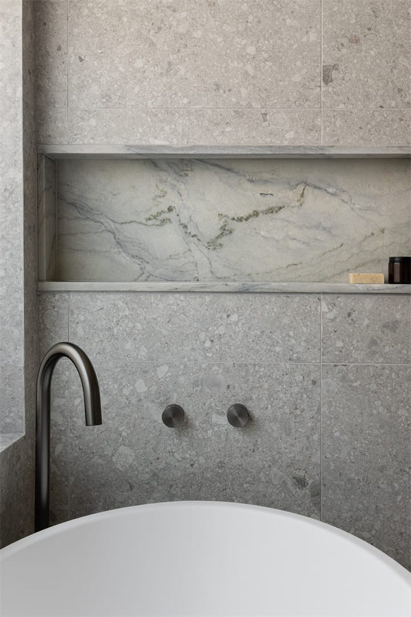 Nero Mixer Taps KARA PROGRESSIVE SHOWER MIXER GUN METAL (NR271909GM)