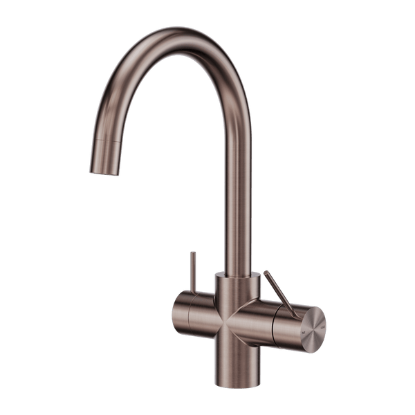 Nero Mixer Taps Mecca 3 Way Filtered Mixer Tap Brushed Bronze (NR221907eBZ)