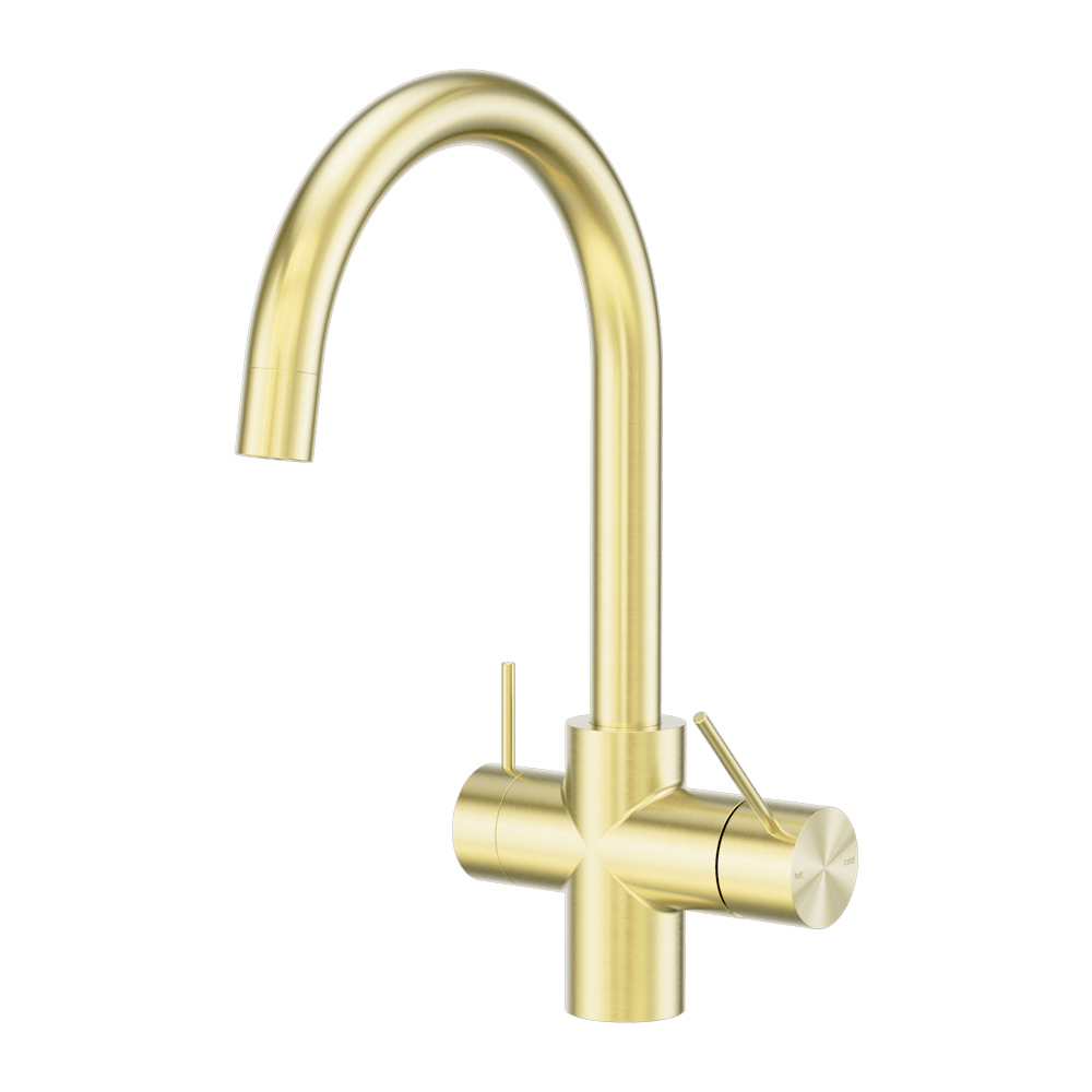 Nero Mixer Taps Mecca 3 Way Filtered Mixer Tap Brushed Gold (NR221907eBG)