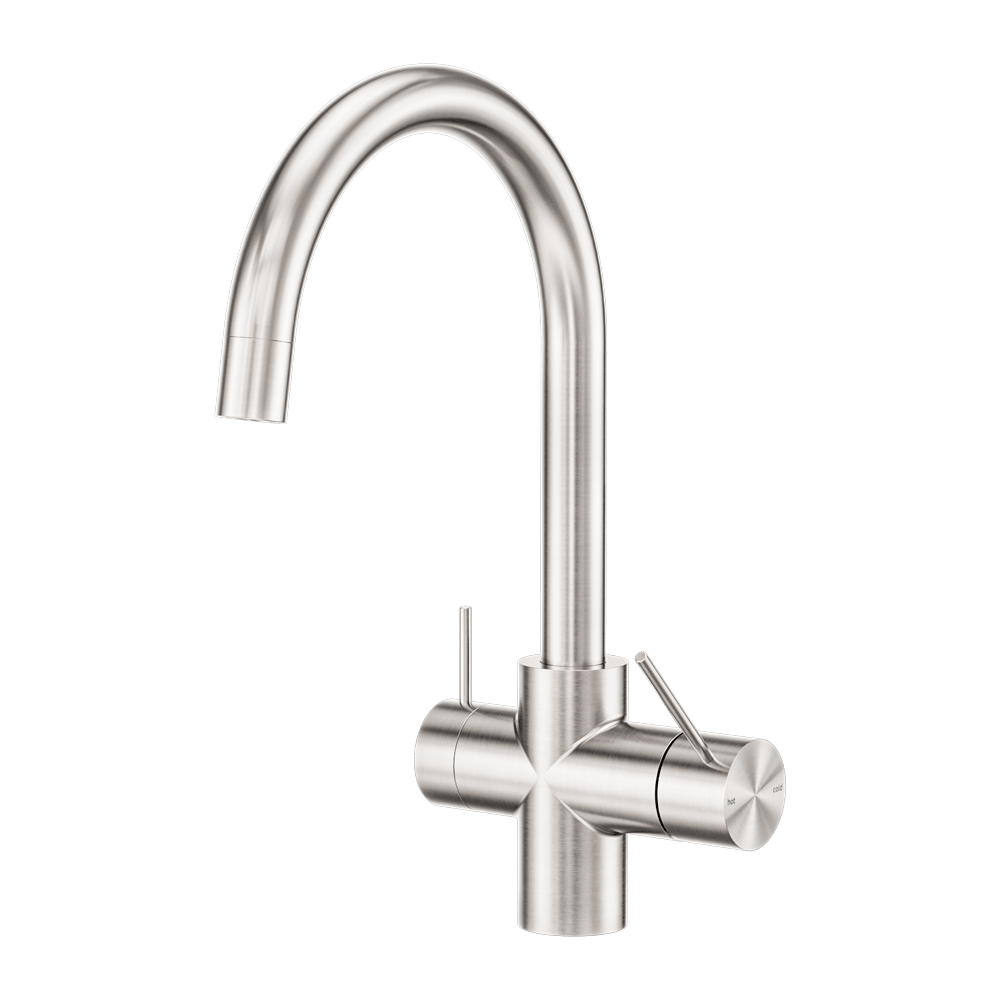Nero Mixer Taps Mecca 3 Way Filtered Mixer Tap Brushed Nickel (NR221907eBN)