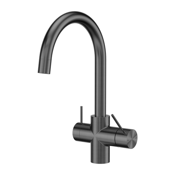 Nero Mixer Taps Mecca 3 Way Filtered Mixer Tap Gun Metal (NR221907eGM)