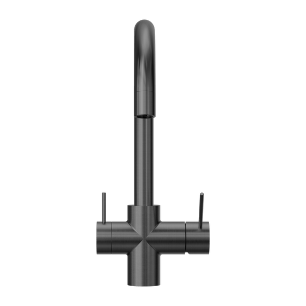 Nero Mixer Taps Mecca 3 Way Filtered Mixer Tap Gun Metal (NR221907eGM)