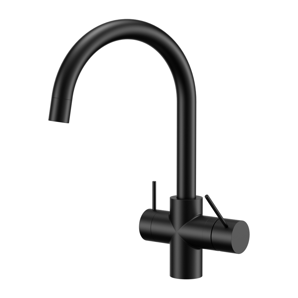 Nero Mixer Taps Mecca 3 Way Filtered Mixer Tap Matte Black (NR221907eMB)