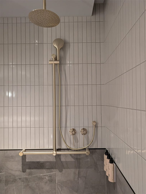 Nero Mixer Taps MECCA CARE SHOWER MIXER BRUSHED GOLD (NR221911XBG)