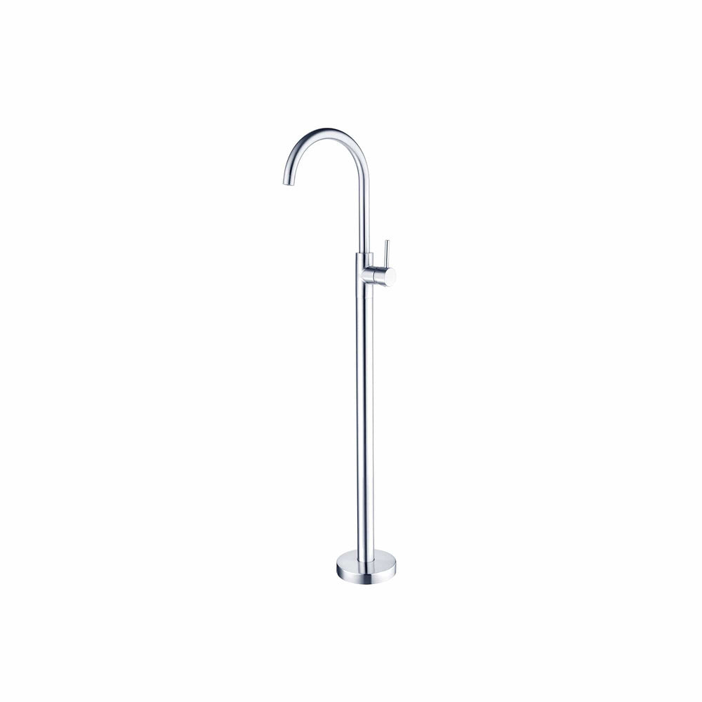 Nero Mixer Taps MECCA FREESTANDING BATH MIXER CHROME (NR210903a01CH)
