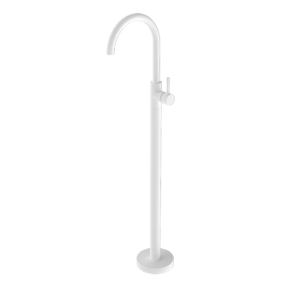 Nero Mixer Taps MECCA FREESTANDING BATH MIXER MATTE WHITE (NR210903a01MW)