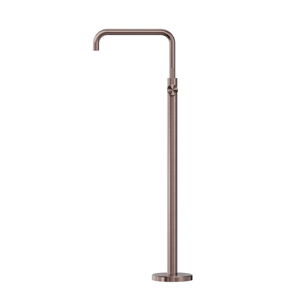 MECCA FREESTANDING BATH MIXER SQUARE SHAPE BRUSHED BRONZE (NR221903bBZ)