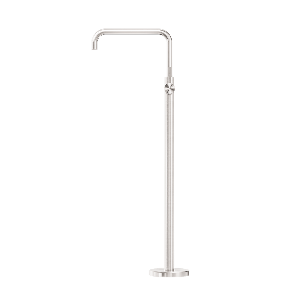 MECCA FREESTANDING BATH MIXER SQUARE SHAPE BRUSHED NICKEL (NR221903bBN)