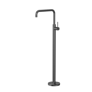 Nero Mixer Taps MECCA FREESTANDING BATH MIXER SQUARE SHAPE GUN METAL (NR221903bGM)