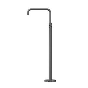 Nero Mixer Taps MECCA FREESTANDING BATH MIXER SQUARE SHAPE GUN METAL (NR221903bGM)