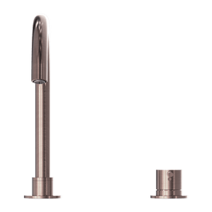 Nero Mixer Taps MECCA HOB BASIN MIXER ROUND SWIVEL SPOUT BRUSHED BRONZE (NR221901bBZ)