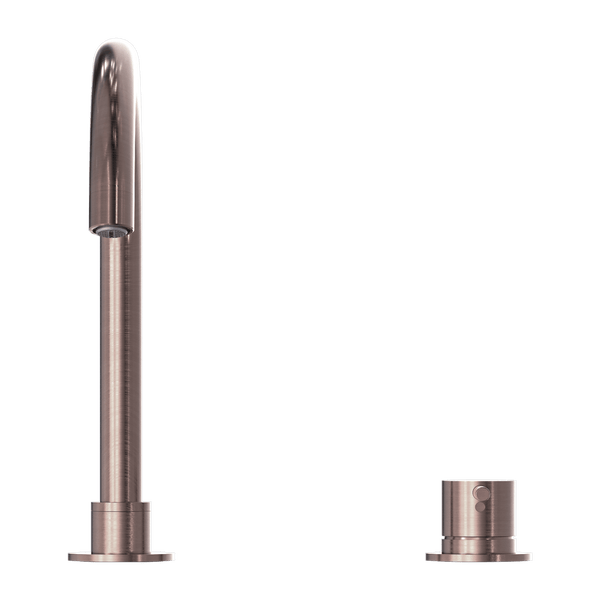 Nero Mixer Taps MECCA HOB BASIN MIXER ROUND SWIVEL SPOUT BRUSHED BRONZE (NR221901bBZ)