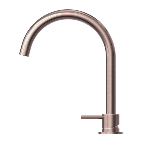 Nero Mixer Taps MECCA HOB BASIN MIXER ROUND SWIVEL SPOUT BRUSHED BRONZE (NR221901bBZ)