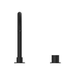 Nero Mixer Taps MECCA HOB BASIN MIXER ROUND SWIVEL SPOUT MATTE BLACK (NR221901bMB)