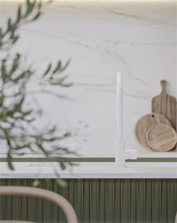 Nero Mixer Taps MECCA KITCHEN MIXER MATTE WHITE (NR221907MW)