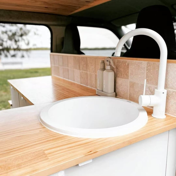 Nero Mixer Taps MECCA KITCHEN MIXER MATTE WHITE (NR221907MW)