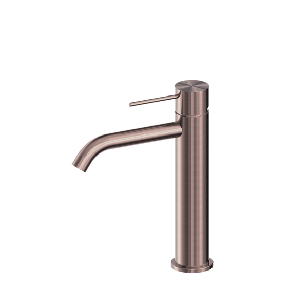 Nero Mixer Taps MECCA MID TALL BASIN MIXER BRUSHED BRONZE (NR221901eBZ)