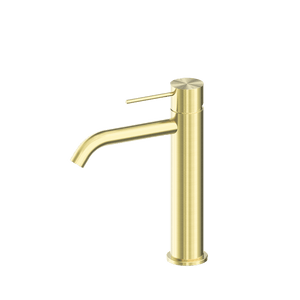 Nero Mixer Taps MECCA MID TALL BASIN MIXER BRUSHED GOLD (NR221901eBG)