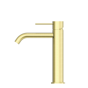 Nero Mixer Taps MECCA MID TALL BASIN MIXER BRUSHED GOLD (NR221901eBG)