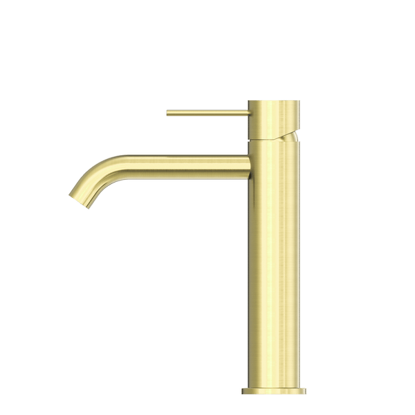 Nero Mixer Taps MECCA MID TALL BASIN MIXER BRUSHED GOLD (NR221901eBG)