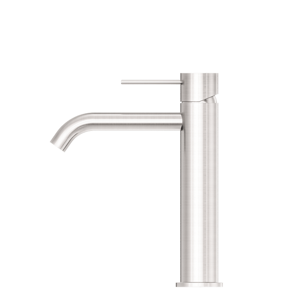 Nero Mixer Taps MECCA MID TALL BASIN MIXER BRUSHED NICKEL (NR221901eBN)