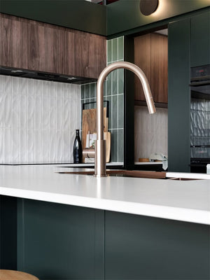 Nero Mixer Taps MECCA PULL OUT SINK MIXER WITH VEGIE SPRAY FUNCTION BRUSHED BRONZE (NR221908BZ)