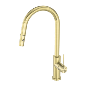 Nero Mixer Taps MECCA PULL OUT SINK MIXER WITH VEGIE SPRAY FUNCTION BRUSHED GOLD (NR221908BG)