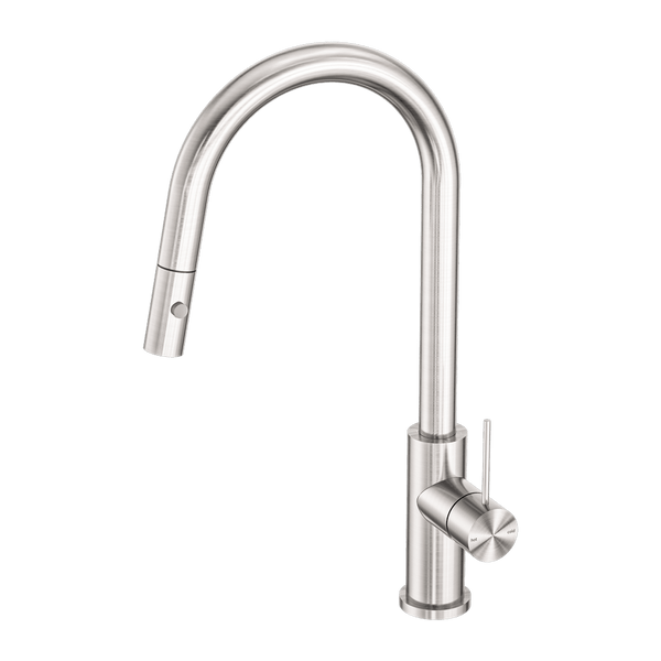 Nero Mixer Taps MECCA PULL OUT SINK MIXER WITH VEGIE SPRAY FUNCTION BRUSHED NICKEL (NR221908BN)