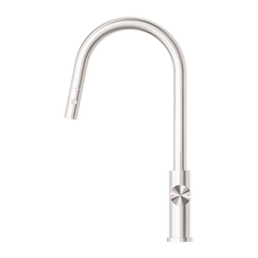 MECCA PULL OUT SINK MIXER WITH VEGIE SPRAY FUNCTION BRUSHED NICKEL (NR221908BN)