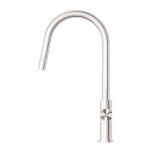 Nero Mixer Taps MECCA PULL OUT SINK MIXER WITH VEGIE SPRAY FUNCTION BRUSHED NICKEL (NR221908BN)