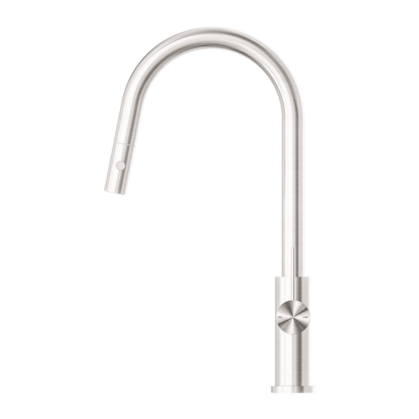 Nero Mixer Taps MECCA PULL OUT SINK MIXER WITH VEGIE SPRAY FUNCTION BRUSHED NICKEL (NR221908BN)