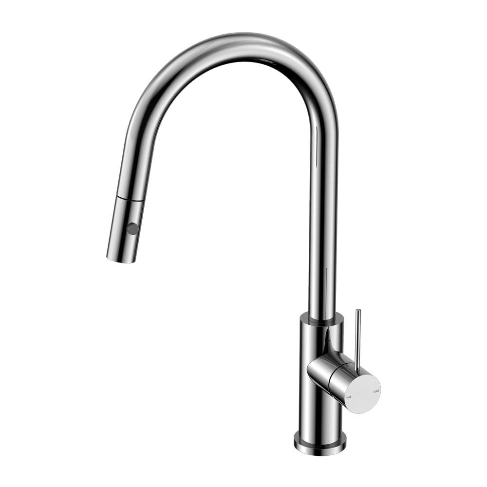 Nero Mixer Taps MECCA PULL OUT SINK MIXER WITH VEGIE SPRAY FUNCTION CHROME (NR221908CH)