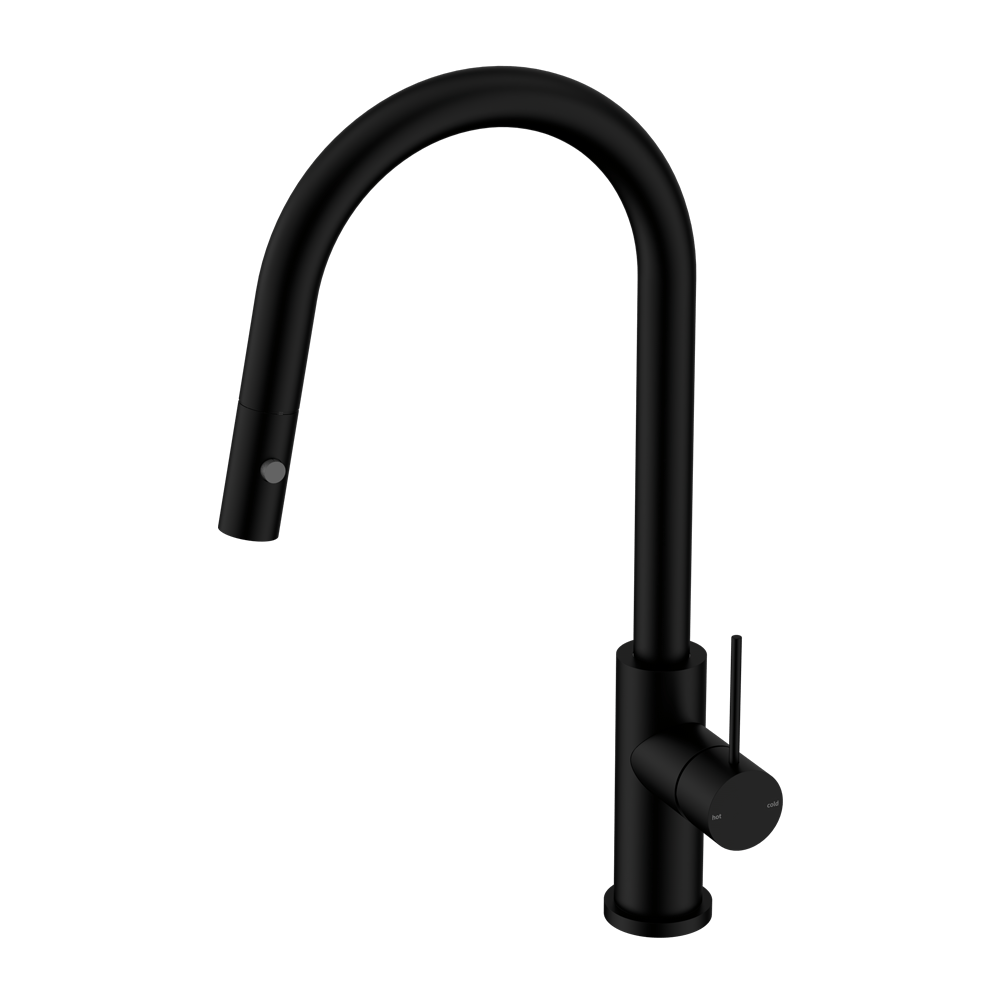 Nero Mixer Taps MECCA PULL OUT SINK MIXER WITH VEGIE SPRAY FUNCTION MATTE BLACK (NR221908MB)
