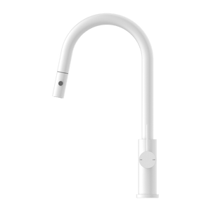 Nero Mixer Taps MECCA PULL OUT SINK MIXER WITH VEGIE SPRAY FUNCTION MATTE WHITE (NR221908MW)