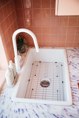 Nero Mixer Taps MECCA PULL OUT SINK MIXER WITH VEGIE SPRAY FUNCTION MATTE WHITE (NR221908MW)